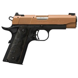 Browning 051896490 191122 Black Label Compact Frame 22 LR 101 3.63 Matte Stainless Steel Barrel Copper Cerakote Serrated Slide M