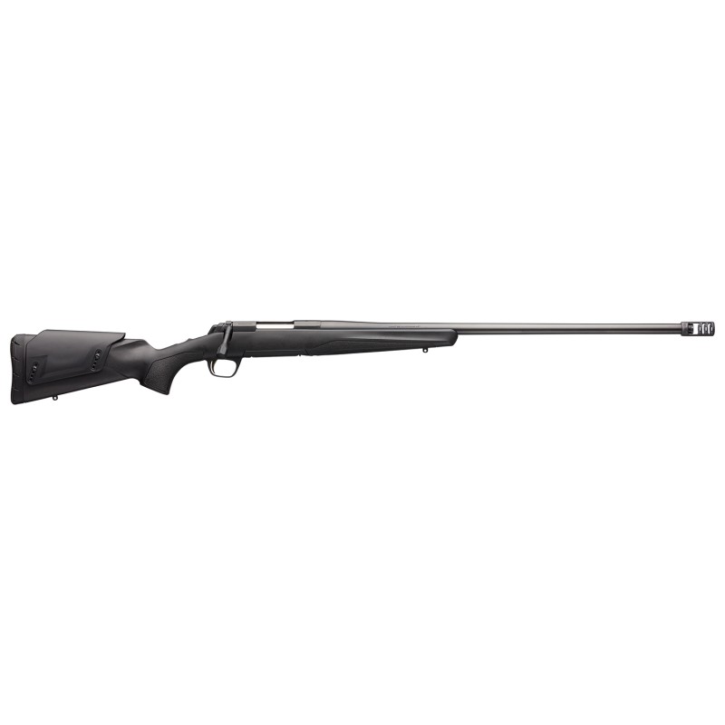 Browning 035528218 XBolt Stalker Long Range 308 Win 41 26 NonGlare Matte Black Heavy Steel Barrel  Receiver Recoil Hawg Muzzle B