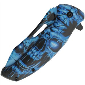 Skull Linerlock A/O Blue
