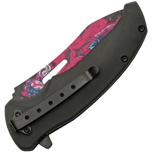 Skull Linerlock A/O Pink