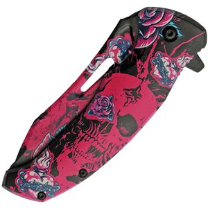 Skull Linerlock A/O Pink