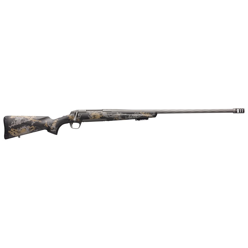 Browning 035541282 XBolt Mountain Pro Long Range 6.5 Creedmoor 41 26 MB Fluted Tungsten Gray Cerakote Accent Graphic Black Carbo