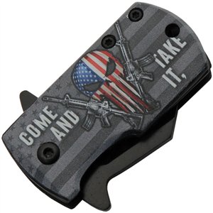 Money Clip Framelock A/O Skull