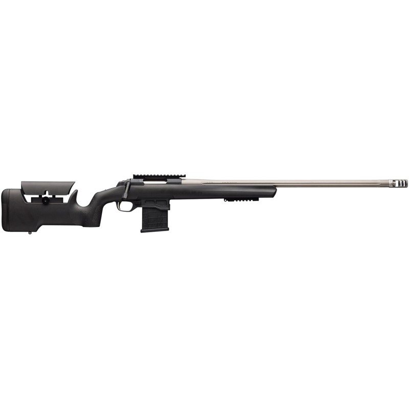 Browning 035560291 XBolt Target Max 6mm Creedmoor 101 26 Satin Gray BullFluted Barrel Matte Blued Steel Receiver Matte Black Fix