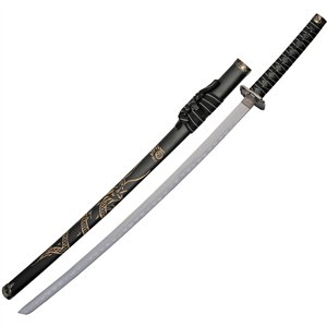 3 Pc Black Dragon Katana