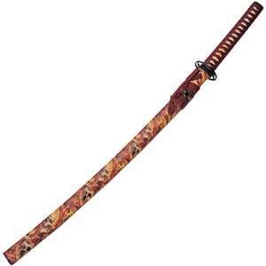 Flaming Skull Katana