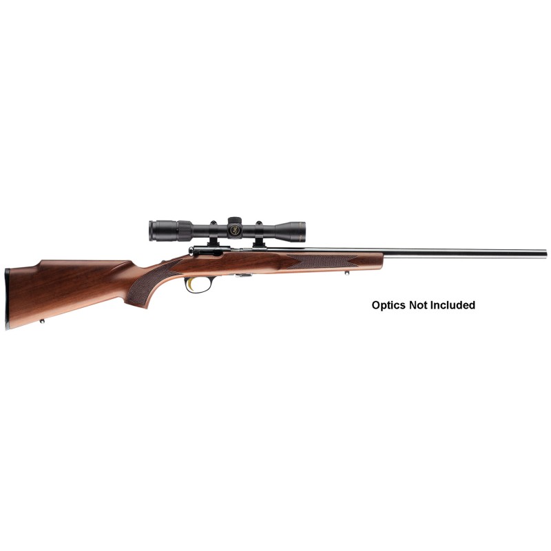 Browning 025176202 TBolt TargetVarmint 22 LR 101 22 Heavy Target Barrel Polished Blued Steel Receiver Satin Walnut Stock With Mo