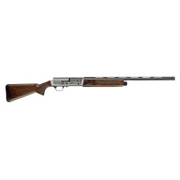 Browning 0118203004 A5 Ultimate 12 Gauge 28 Barrel 3 41 Blued Barrel Engraved Satin Nickel Finished Receiver Gloss Oil Grade III