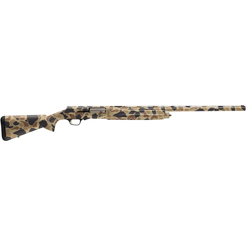 Browning 0119082004 A5  12 Gauge 28 Barrel 3.5 41 Full Coverage Vintage Tan Camo Textured Synthetic Stock With Close Radius Pist