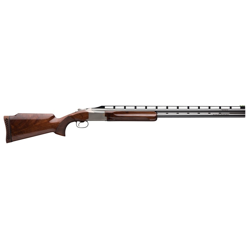 Browning 0135813010 Citori 725 Trap 12 Gauge 30 Ported 2rd 2.75 Silver Nitride Gloss Oil Black Walnut Monte Carlo Stock Left Han