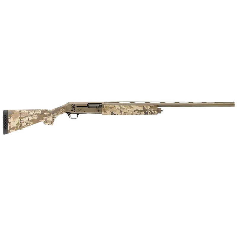 Browning 011438205 Silver Field 12 Gauge 3.5 41 2.75 26 FDE BarrelRec AURIC Camo Synthetic Stock With Textured Gripping Surface