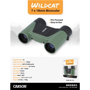 Wild Cat 7x18mm Kids Binocular