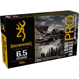 Browning Ammo B192500651 Long Range Pro  6.5 Creedmoor 130 gr Sierra MatchKing BTPT 20 Per Box 10 Case