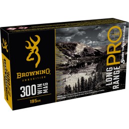 Browning Ammo B192503001 Long Range Pro  300 Win Mag 195 gr Sierra MatchKing BTPT 20 Per Box 10 Case