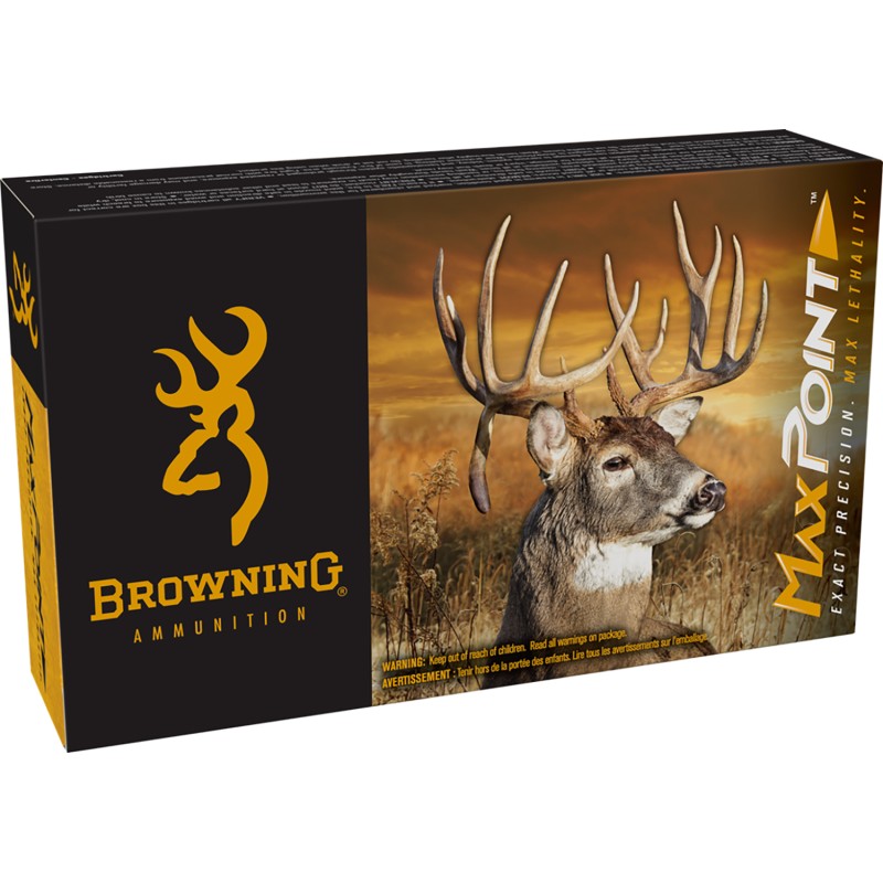 Browning Ammo B192127002 Max Point  270 WSM 130 gr 20 Per Box 10 Case