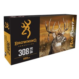 Browning Ammo B192103082 Max Point  308 Win 168 gr 20 Per Box 10 Case