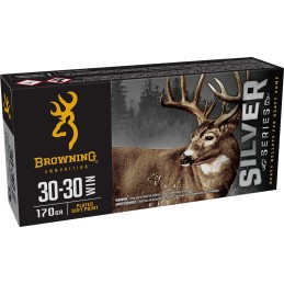 Browning Ammo B192630301  Silver 3030 Win 170 gr 20 Per Box 10 Case