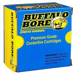 Buffalo Bore Ammunition 21A20 Heavy Strictly Business 10mm Auto 200 gr Full Metal Jacket Flat Nose 20 Per Box 12 Case