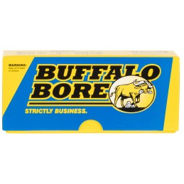 Buffalo Bore Ammunition 47C20 Hunting  Sniping Strictly Business 458 SOCOM 350 gr Semi Jacketed Flat Point 20 Per Box 12 Case