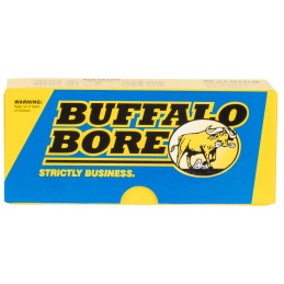 Buffalo Bore Ammunition 47D20 Hunting  Sniping Strictly Business 458 SOCOM 400 gr Semi Jacketed Flat Point 20 Per Box 12 Case