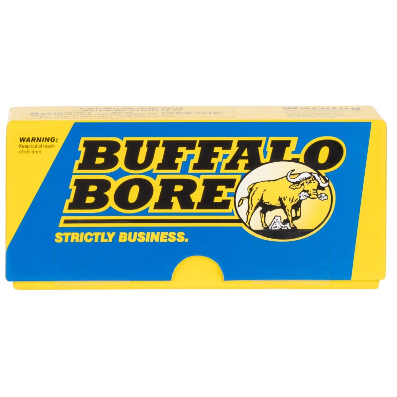 Buffalo Bore Ammunition 41A20 Premium Supercharged Strictly Business 358 Win 225 gr Spitzer Boat Tail 20 Per Box 12 Case