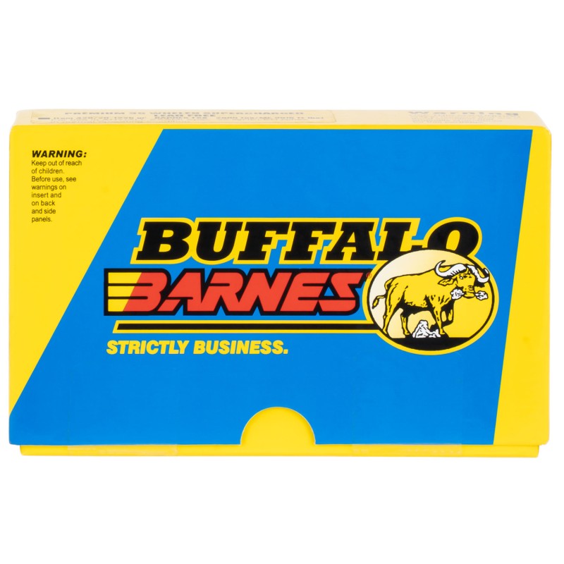 Buffalo Bore Ammunition 42B20 BuffaloBarnes Strictly Business 35 Whelen 225 gr Barnes TSX Lead Free 20 Per Box 12 Case