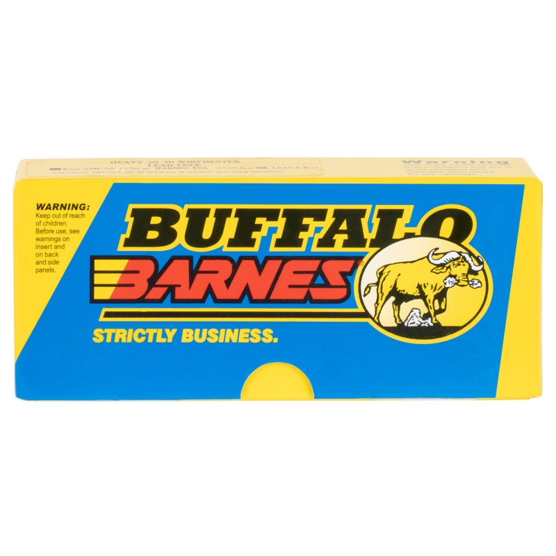 Buffalo Bore Ammunition 28B20 BuffaloBarnes Strictly Business 3030 Win 150 gr Barnes TSX Lead Free 20 Per Box 12 Case