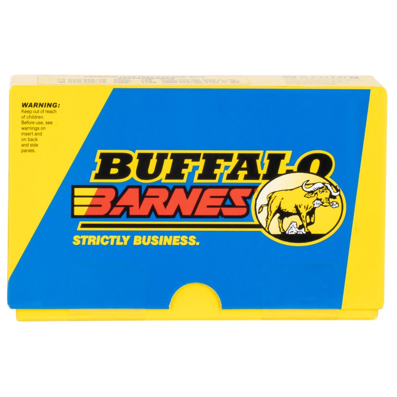 Buffalo Bore Ammunition 52D20 BuffaloBarnes Strictly Business 338 Win Mag 210 gr Barnes Tipped TSX Lead Free 20 Per Box 12 Case