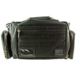 Bulldog BDT930B Tactical Molle Range Bag 22 Black XL with 4 Large Exterior Molle Pouches  Deluxe Padded Adjustable Shoulder Stra