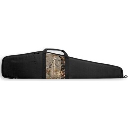 Bulldog BD21044 Camo Panel Rifle Case 44 Scoped Rifle Black Nylon Case with Integrated Realtree AP Panel