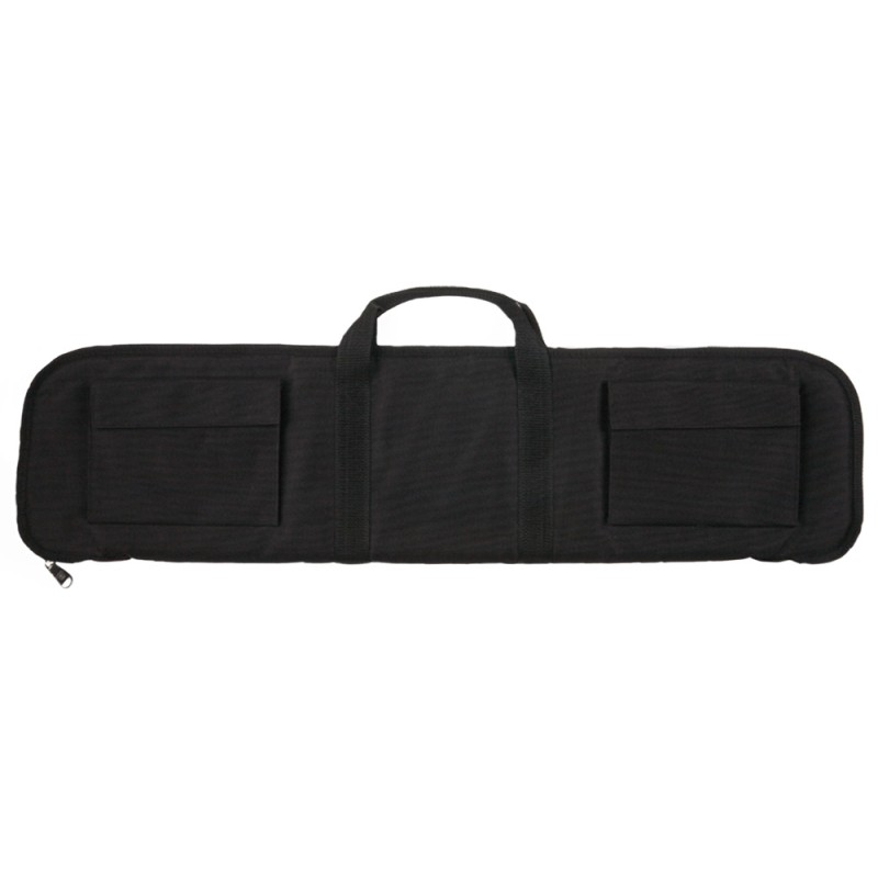 Bulldog BD492 Tactical Shotgun Case made of WaterResistant Nylon with Black Finish Tricot Padding 2 External Pockets  12 Shell L