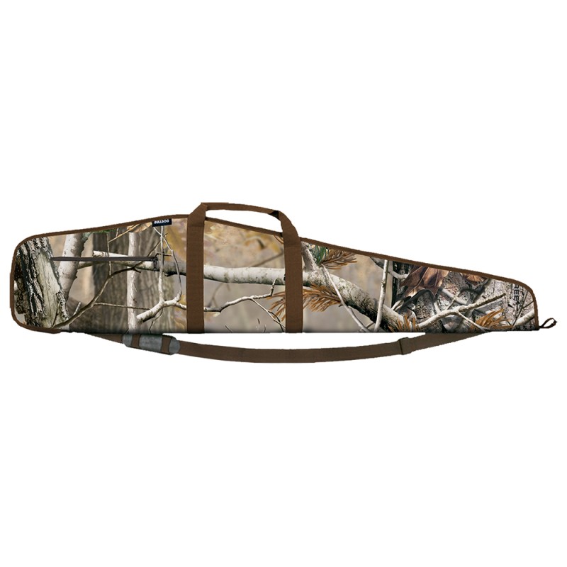 Bulldog BD244 Extreme Rifle Case Scoped 48 Realtree AP WaterResitant Nylon Case with Brown Trim