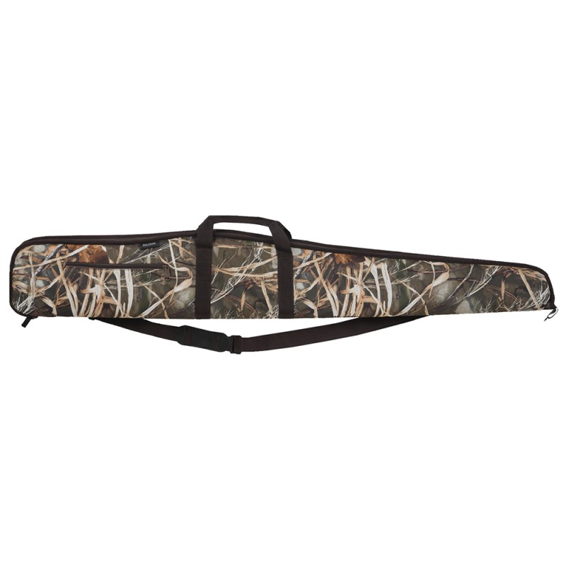 Bulldog BD284 Extreme Shotgun Case made of WaterResistant Nylon with Realtree Max5 Finish  Brown Trim 2.25 Foam Padding Full Len