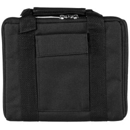 Bulldog BD511 HardSided Pistol Case 11 Holds 2 Handguns WaterResistant Black Nylon