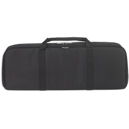 Bulldog BD476 Ultra Compact Discreet Sporting Rifle Case made of Nylon with Black Finish Padded Divider 2 Internal Mag Pouches  