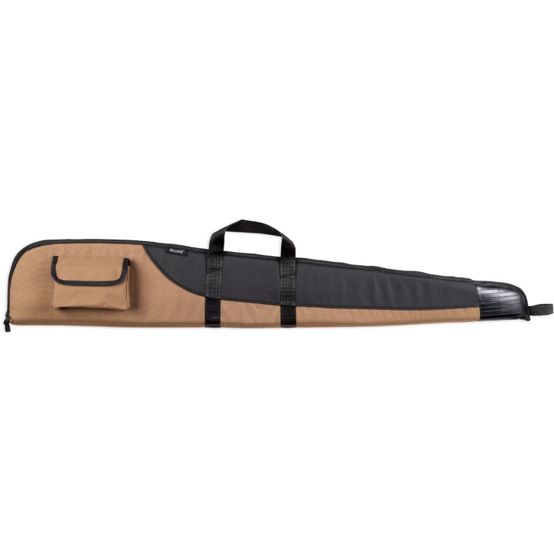 Bulldog BD235 Superior Shotgun Case made of WaterResistant Nylon with Tan Finish  Black Trim Tricot Lining Heavy Duty Zipper  Ve