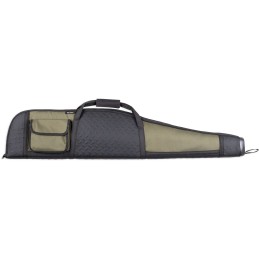 Bulldog BD310 Armor Rifle Case 48 Black with Green Panels WaterResistant Nylon