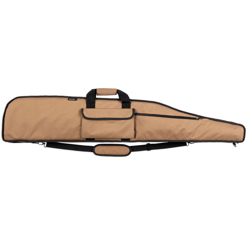 Bulldog BD370 Long Range Rifle Case 48 Tan with Black Trim WaterResistant Nylon Rifle