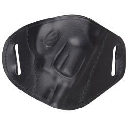 Bulldog MLBRS Molded  OWB Black Leather Belt Slide Fits SW J Frame Fits 24 Barrel Right Hand