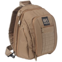 Bulldog BDT408T BDT Tactical Sling Pack Small Style made of Nylon with Tan Finish Padded Compartments Conceal Carry Pockets  Inc