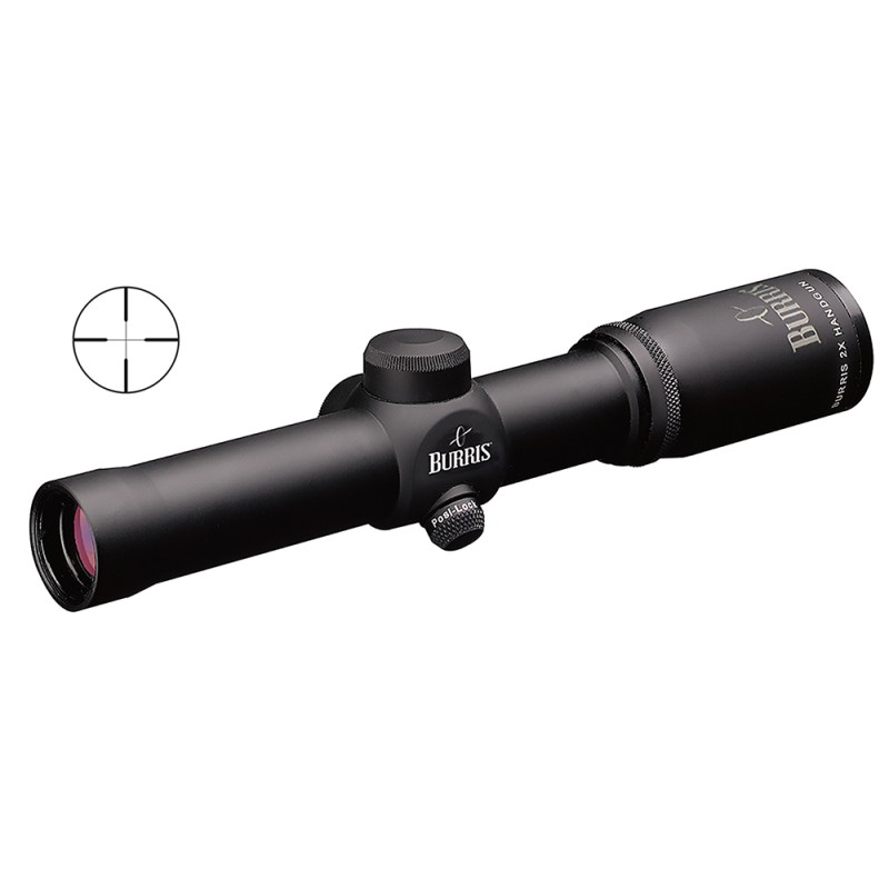 Burris 200218 Handgun  Matte Black 2x20mm 1 Tube Plex Reticle