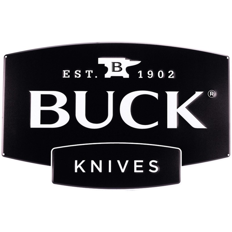 Buck Logo Tin Tacker Sign