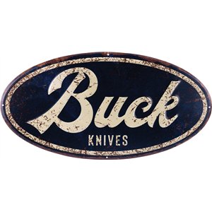 Oval Tin Tacker Sign