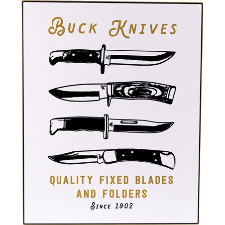 Quality Blades Tin Tacker Sign