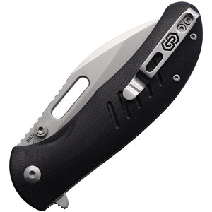 Zulu Button Lock Black Satin