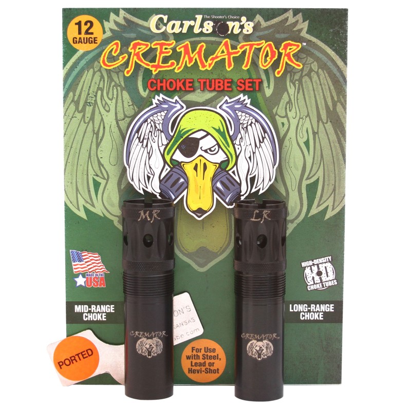 Carlsons Choke Tubes 11512 Cremator  12 Gauge MidRange Long Range Ported 174 Stainless Steel