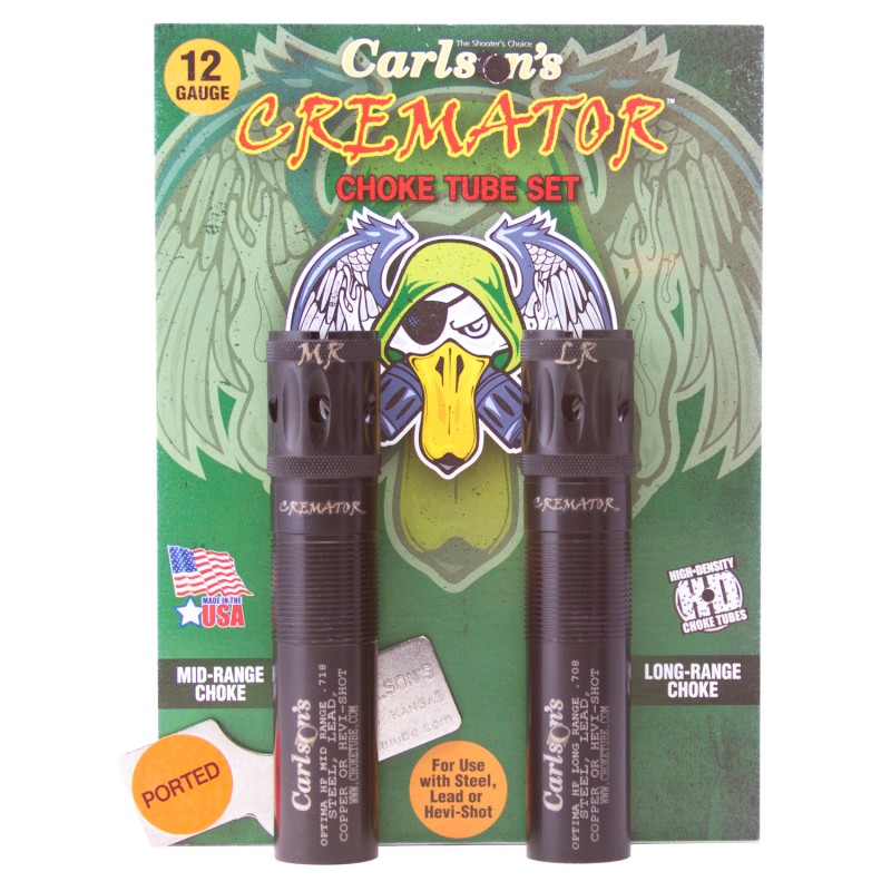 Carlsons Choke Tubes 11562 Cremator  12 Gauge MidRange Long Range Ported 174 Stainless Steel