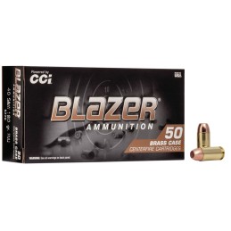 CCI 5220 Blazer Brass Handgun 40 SW 180 gr Full Metal Jacket 50 Per Box 20 Case