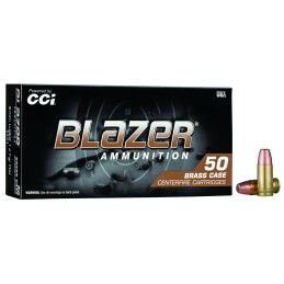 CCI 5203 Blazer Brass Handgun 9mm Luger 147 gr Full Metal Jacket 50 Per Box 20 Case