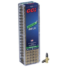 CCI 0033 Green Tag Competition 22 LR 40 gr Lead Round Nose 100 Per Box 50 Case